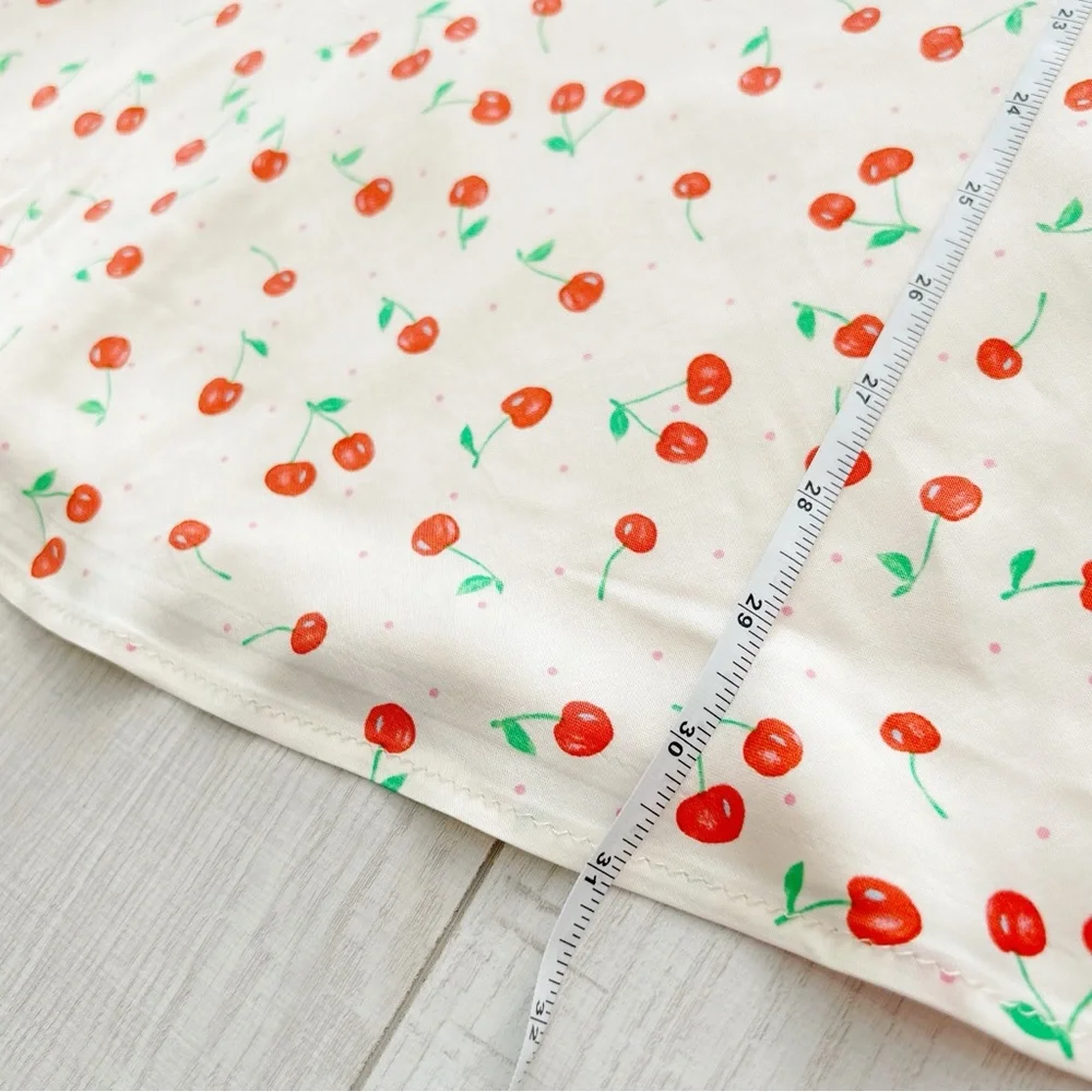 Zara cherry print satin mini dress - Picture 8 of 12